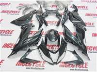 Motorcycle Fairings Kit - 2013-2018 Kawasaki ZX6R Charcoal Metallic Fairings | NK61317-5