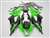 Motorcycle Fairings Kit - 2013-2018 Kawasaki ZX6R OEM Style Green/Black Fairings | NK61317-8