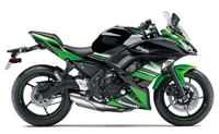 Motorcycle Fairings Kit - 2017-2022 Kawasaki Ninja 650R / ER6s Green/Black Fairings | NK61719-2