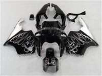 Motorcycle Fairings Kit - 1997-2003 Kawasaki ZX-7R Ghost Flames Fairings | NK79703-2