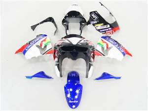 Motorcycle Fairings Kit - 2002-2003 Kawasaki ZX9R Eurobet Race Blue Fairings | NK90203-11