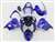 Motorcycle Fairings Kit - 2002-2003 Kawasaki ZX9R Metallic Blue Tribal Fairings | NK90203-6