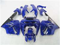 Motorcycle Fairings Kit - 1994-1997 Kawasaki ZX9R Deep Blue/Black Fairings | NK99497-5