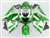 Motorcycle Fairings Kit - 2000-2002 Suzuki GSXR 1000 Electric Green/White Fairings | NS10002-20