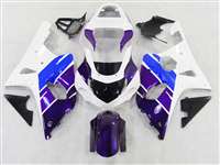 Motorcycle Fairings Kit - 2000-2002 Suzuki GSXR 1000 Blue/Purple/White Fairings | NS10002-5
