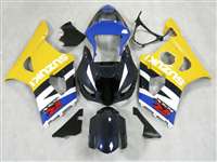 Motorcycle Fairings Kit - 2003-2004 Suzuki GSXR 1000 Yellow/Blue Fairings | NS10304-19
