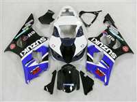 Motorcycle Fairings Kit - 2003-2004 Suzuki GSXR 1000 Blue/White/Black Fairings | NS10304-23