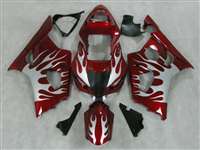 Motorcycle Fairings Kit - 2003-2004 Suzuki GSXR 1000 Candy Red Fire Fairings | NS10304-24