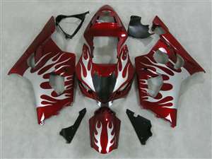 Motorcycle Fairings Kit - 2003-2004 Suzuki GSXR 1000 Candy Red Fire Fairings | NS10304-24