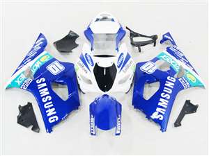 Motorcycle Fairings Kit - Samsung Blue 2003-2004 Suzuki GSXR 1000 Motorcycle Fairings | NS10304-6