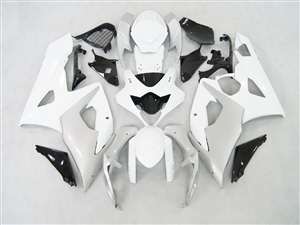 Motorcycle Fairings Kit - Silver/White 2005-2006 Suzuki GSXR 1000 Motorcycle Fairings | NS10506-1