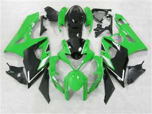 Motorcycle Fairings Kit - 2005-2006 Suzuki GSXR 1000 Green/Black Fairings | NS10506-11