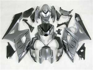 Motorcycle Fairings Kit - 2005-2006 Suzuki GSXR 1000 Dark Silver Fairings | NS10506-25