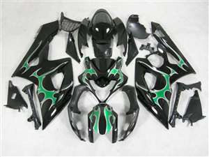 Motorcycle Fairings Kit - 2005-2006 Suzuki GSXR 1000 Mint Green Tribal Fairings | NS10506-26