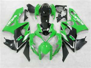 Motorcycle Fairings Kit - 2005-2006 Suzuki GSXR 1000 Green/Black Fairings | NS10506-33