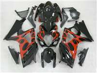 Motorcycle Fairings Kit - Blazin' Flame 2005-2006 Suzuki GSXR 1000 Motorcycle Fairings | NS10506-38