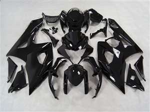 Motorcycle Fairings Kit - 2005-2006 Suzuki GSXR 1000 Midnight Black Fairings | NS10506-45