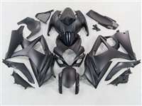 Motorcycle Fairings Kit - 2007-2008 Suzuki GSXR 1000 Satin Black Fairings | NS10708-20