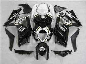 Motorcycle Fairings Kit - 2007-2008 Suzuki GSXR 1000 White/Black Fairings | NS10708-4