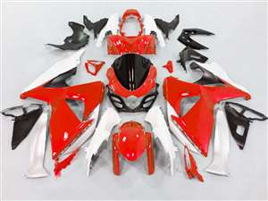 Motorcycle Fairings Kit - 2009-2016 Suzuki GSXR 1000 Red/White Fairings | NS10916-11