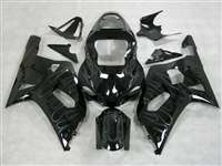 Motorcycle Fairings Kit - 2000-2003 Suzuki GSXR 600 750 Ghost Flames Fairings | NS60003-11