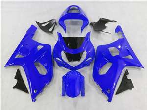 Motorcycle Fairings Kit - Solid Blue 2000-2003 Suzuki GSXR 600 750 Motorcycle Fairings | NS60003-2