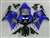 Motorcycle Fairings Kit - 2000-2003 Suzuki GSXR 600 750 Electric Blue Fairings | NS60003-21