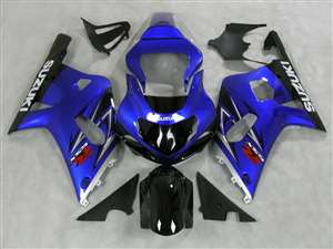 Motorcycle Fairings Kit - 2000-2003 Suzuki GSXR 600 750 Electric Blue Fairings | NS60003-21