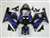 Motorcycle Fairings Kit - Black/Purple 2000-2003 Suzuki GSXR 600 750 Motorcycle Fairings | NS60003-24