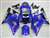 Motorcycle Fairings Kit - 2000-2003 Suzuki GSXR 600 750 Metallic Blue Flame Fairings | NS60003-29