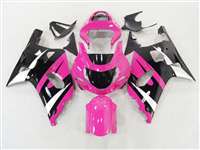 Motorcycle Fairings Kit - 2000-2003 Suzuki GSXR 600 750 Pink/Black Fairings | NS60003-37