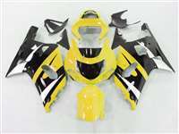 Motorcycle Fairings Kit - 2000-2003 Suzuki GSXR 600 750 Yellow/Black Fairings | NS60003-43