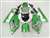 Motorcycle Fairings Kit - 2000-2003 Suzuki GSXR 600 750 Green/White Fairings | NS60003-9