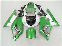 Motorcycle Fairings Kit - 2000-2003 Suzuki GSXR 600 750 Green/White Fairings | NS60003-9