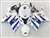 Motorcycle Fairings Kit - 2004-2005 Suzuki GSXR 600 750 Blue/White Fairings | NS60405-10