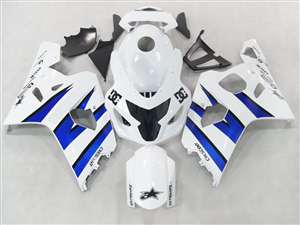 Motorcycle Fairings Kit - 2004-2005 Suzuki GSXR 600 750 Blue/White Fairings | NS60405-10