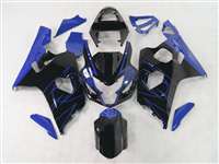 Motorcycle Fairings Kit - Black/Blue Accents 2004-2005 Suzuki GSXR 600 750 Motorcycle Fairings | NS60405-17