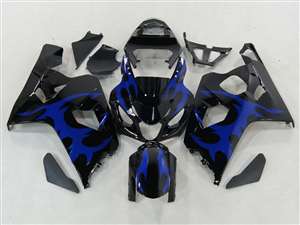 Motorcycle Fairings Kit - 2004-2005 Suzuki GSXR 600 750 Tribal Blue Fairings | NS60405-26