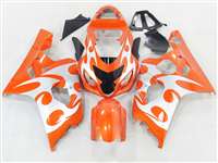 Motorcycle Fairings Kit - Orange Tribal 2004-2005 Suzuki GSXR 600 750 Motorcycle Fairings | NS60405-27