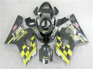 Motorcycle Fairings Kit - 2004-2005 Suzuki GSXR 600 750 Silver Telefonica Fairings | NS60405-31