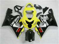 Motorcycle Fairings Kit - Black/Yellow 2004-2005 Suzuki GSXR 600 750 Motorcycle Fairings | NS60405-40