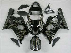 Motorcycle Fairings Kit - 2004-2005 Suzuki GSXR 600 750 Dual Fire Fairings | NS60405-43