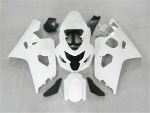 Motorcycle Fairings Kit - 2004-2005 Suzuki GSXR 600 750 Glossy White Fairings | NS60405-44