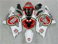 Motorcycle Fairings Kit - 2004-2005 Suzuki GSXR 600 750 Lucky Strike Red Fairings | NS60405-54