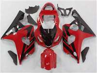 Motorcycle Fairings Kit - 2004-2005 Suzuki GSXR 600 750 Red/Black Accent Fairings | NS60405-60