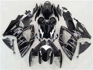 Motorcycle Fairings Kit - 2006-2007 Suzuki GSXR 600 750 Alstare Black Fairings | NS60607-23