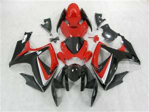 Motorcycle Fairings Kit - 2006-2007 Suzuki GSXR 600 750 Red OEM Style Fairings | NS60607-27