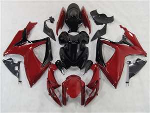 Motorcycle Fairings Kit - 2006-2007 Suzuki GSXR 600 750 Deep Red Fairings | NS60607-3