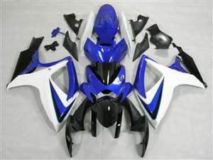 Motorcycle Fairings Kit - 2006-2007 Suzuki GSXR 600 750 Blue/White OEM Style Fairings | NS60607-37