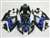 Motorcycle Fairings Kit - 2006-2007 Suzuki GSXR 600 750 Tribal Blue Fairings | NS60607-38